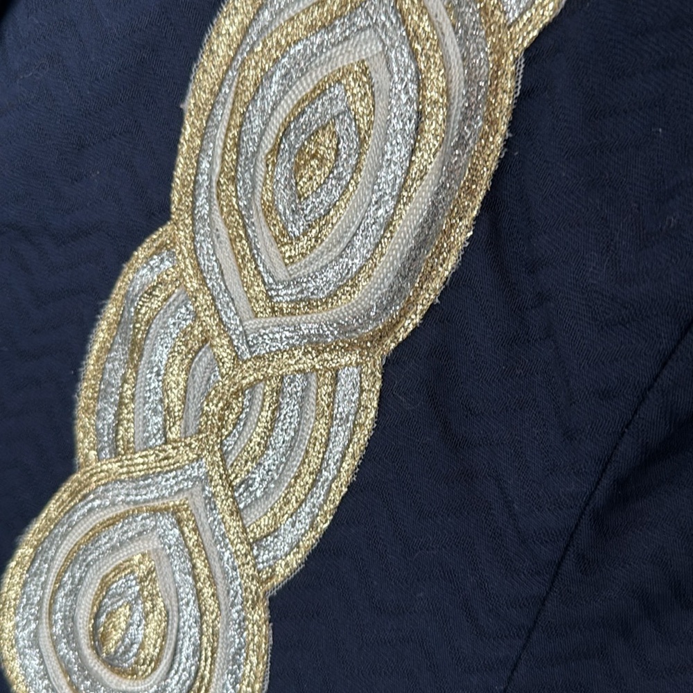 Just TaylorSz 4P Navy with metallic thread back zip never worn. EUC - Picture 5 of 8